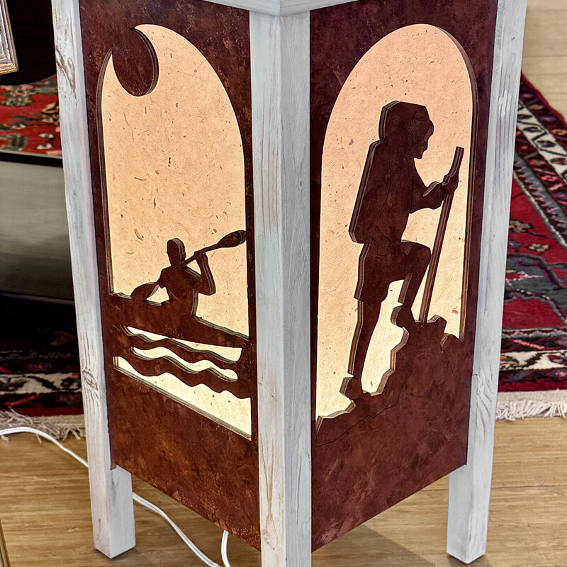 Lamp Silhouette Square