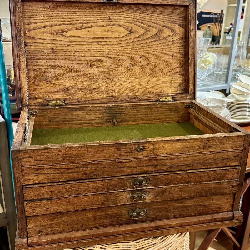 Chest W/drawers Antique