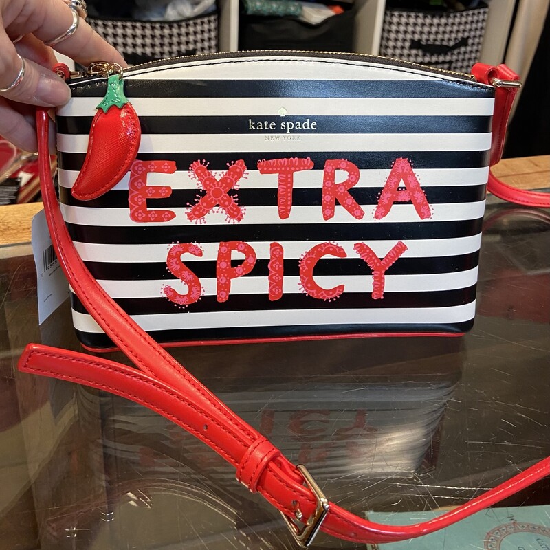 NWT Extra Spicy Purse
Bk/R/W
Size: R $249