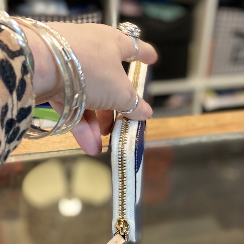 NEW Nvy/W Stripe Wallet<br />
Nvy/W<br />
Size: R $179