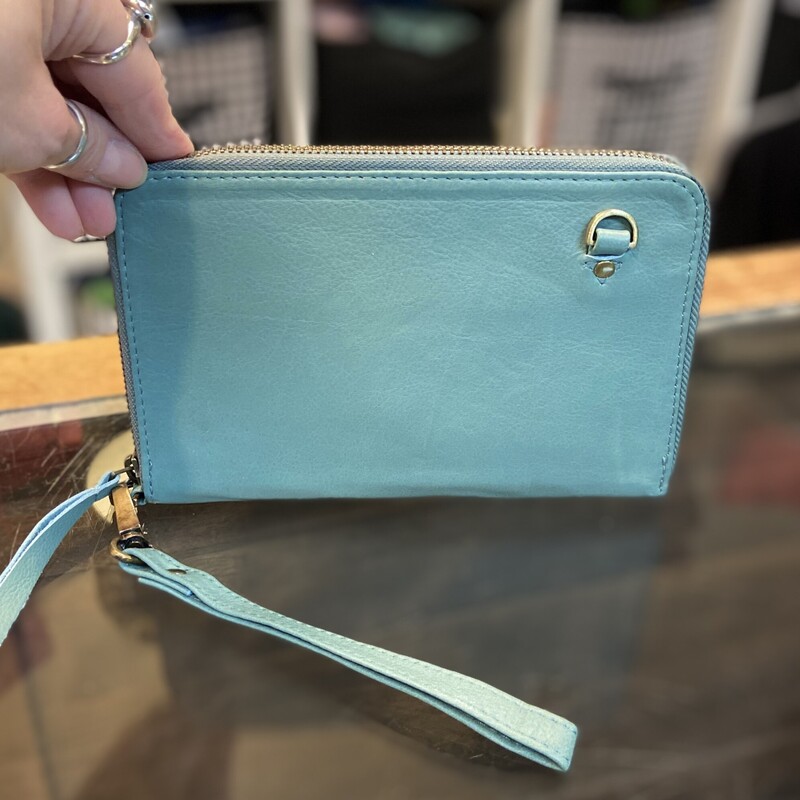 Grn Blue Lther Crssbody