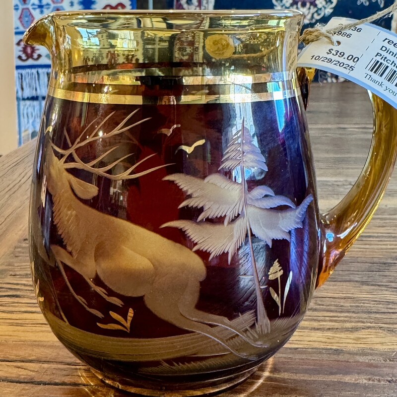 Pitcher Bohemia Stag Art