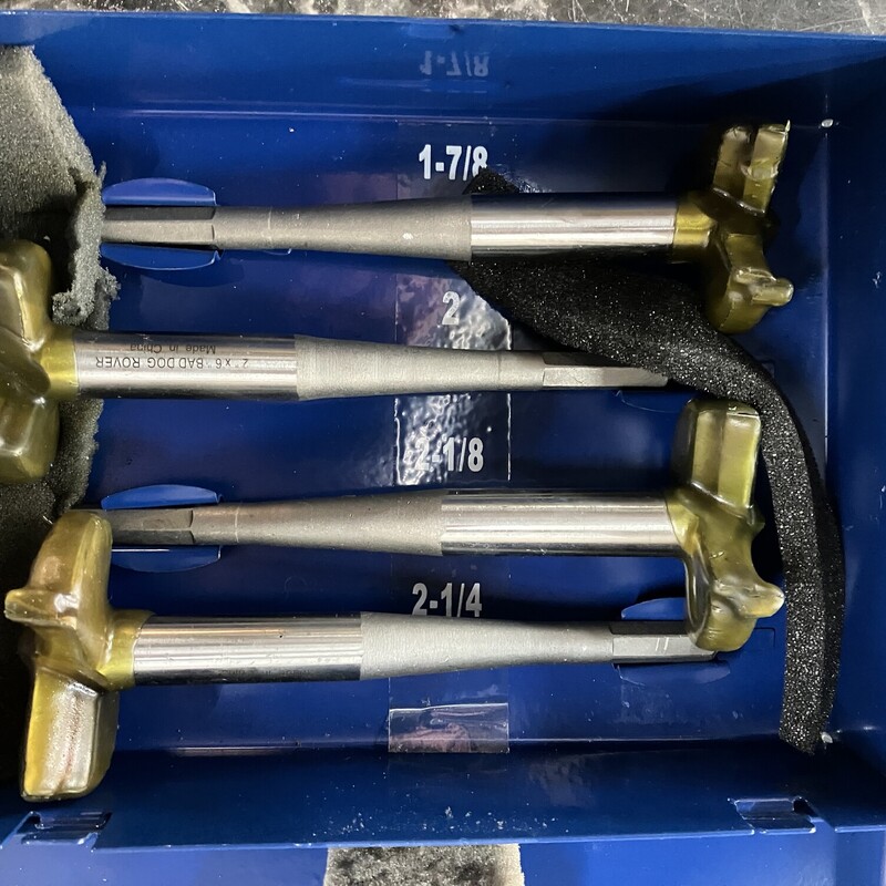Rover Bits, Bad Dog Tools<br />
1-7/8\" to 2-1/4\" by 1/8ths