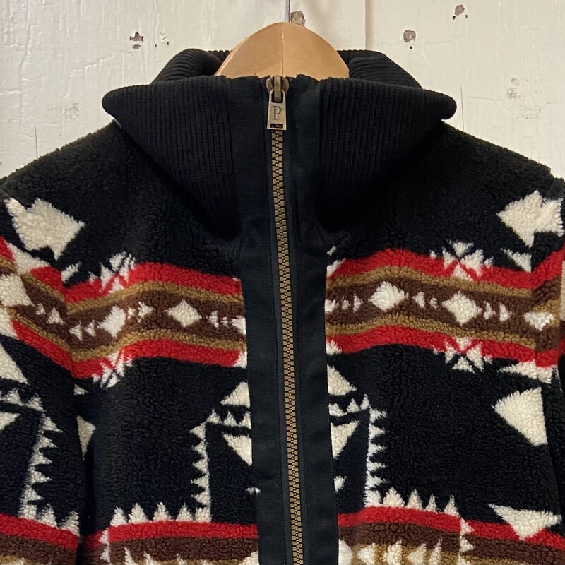 Bk/B/R Cr Fleece Jacket