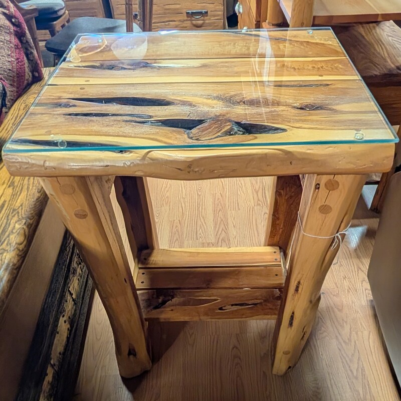 Rustic Cedar Side Table