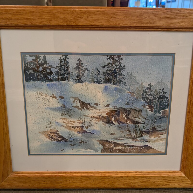 Winter Snow Watercolor