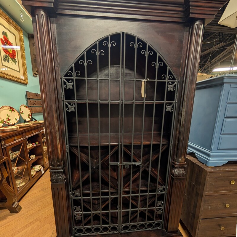 Iron Door Wine Cabinet