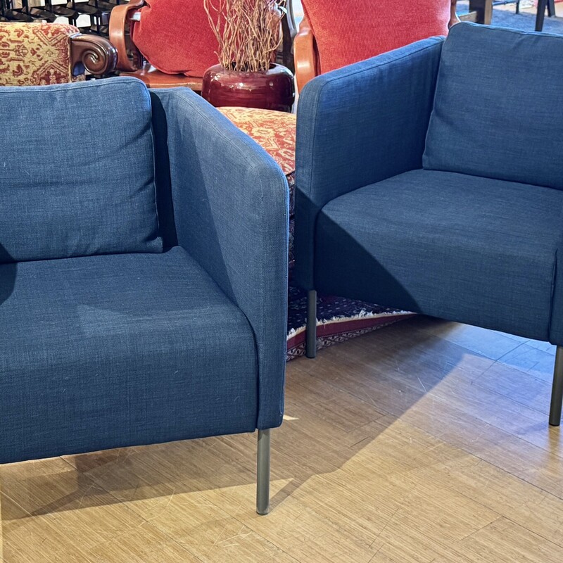 Chair IKEA Etero, Blue, Size: 28x29x30
Two available