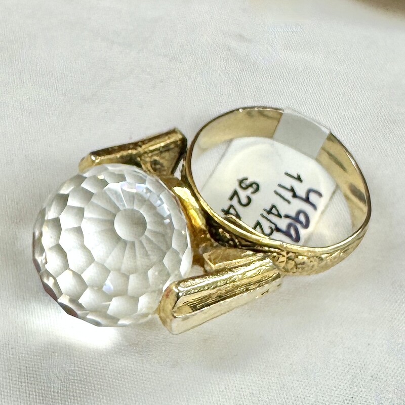 Magically colorful disco ball ring