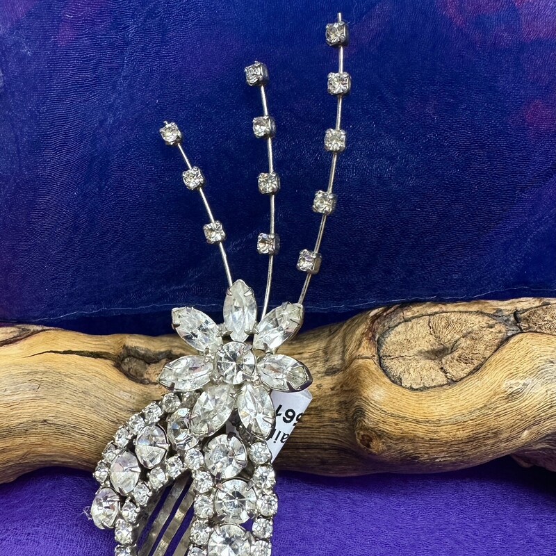 Burst of rhinestones hair clip