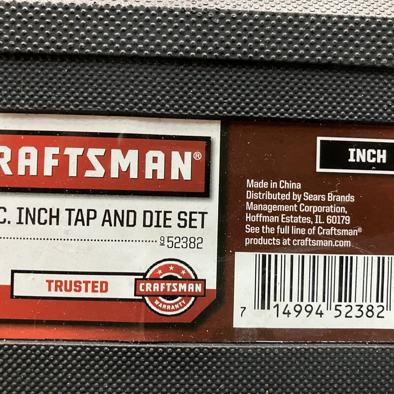 Tap & Die Set, Craftsman 39pc