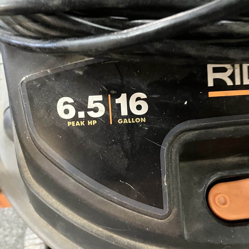 Shop Vac, Ridgid, Size: 16 Gallon
Stainless Steel Tub