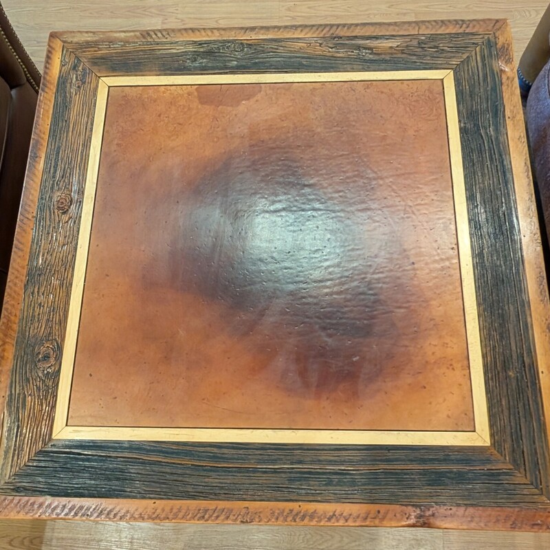 Rustic Wood/Metal Coffee, Two Tone, Square
47 x 47 x 19h