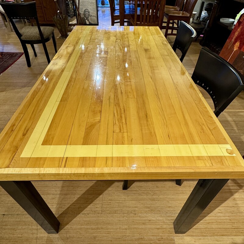 Table Dining - Gym Floor, Wood, Size: 72x36x30
