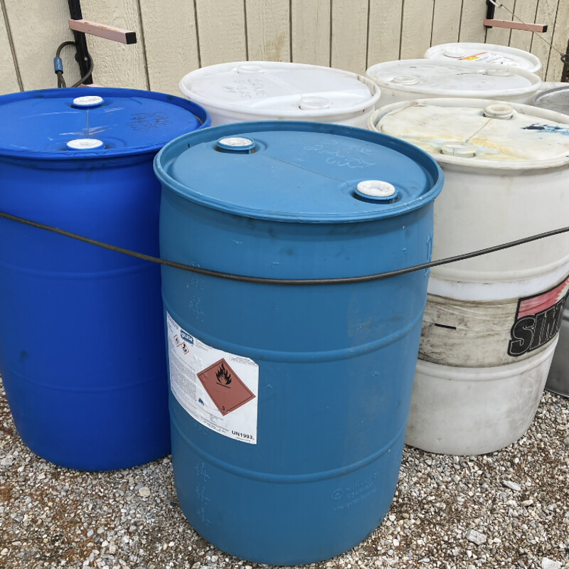 Poly Barrel, Size: 55gallon

White and Blue

These make great rain barrels
