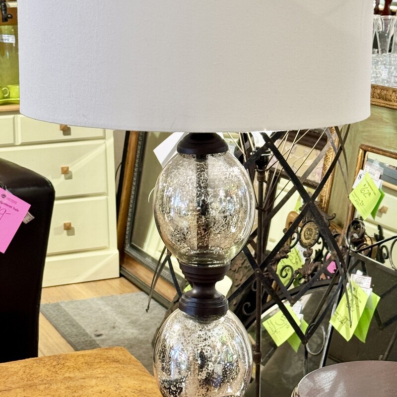 Lamp Table Mercury Glass