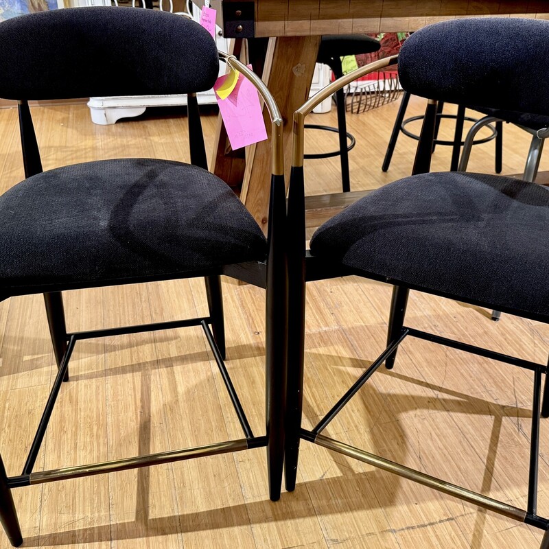 Stools Arhaus Jagger, Black,
Size: PAIR