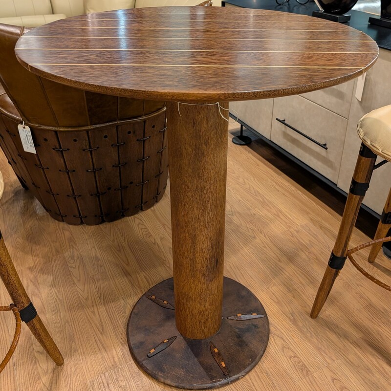 Millennium Bar Table, Round, Palmwood
32 x 40h