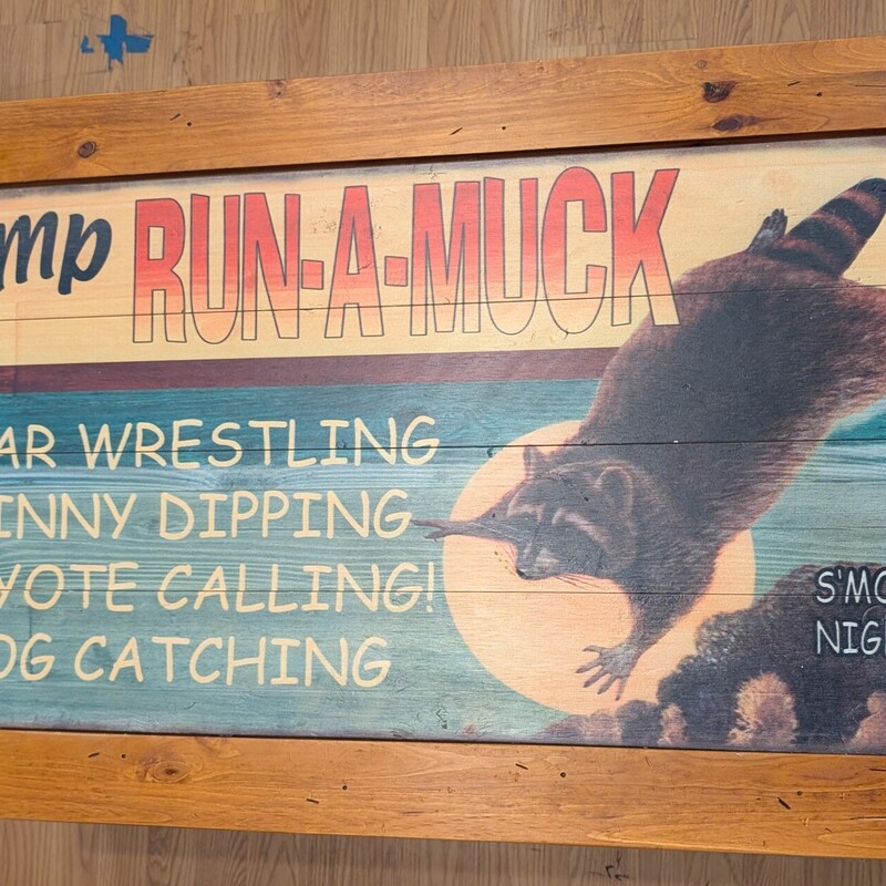 Camp Run-a-Muck Coffee, Leather, Shelf
24 x 42 x 18h