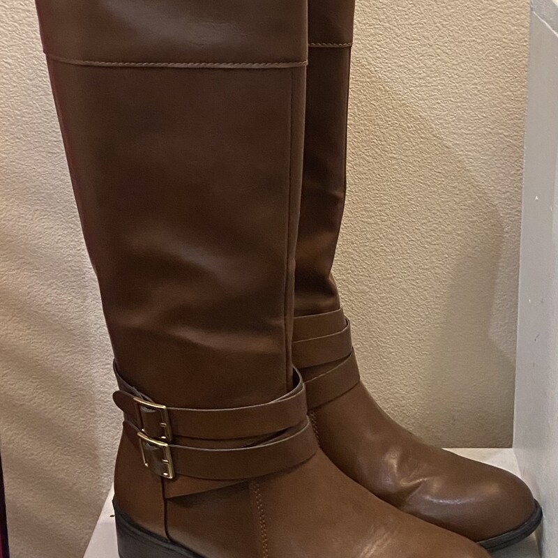 Brw Faux Lther Tall Boot