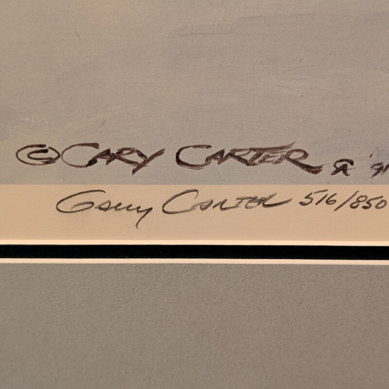 Gary Carter Tracker/snow, Signed,<br />
42 x 30