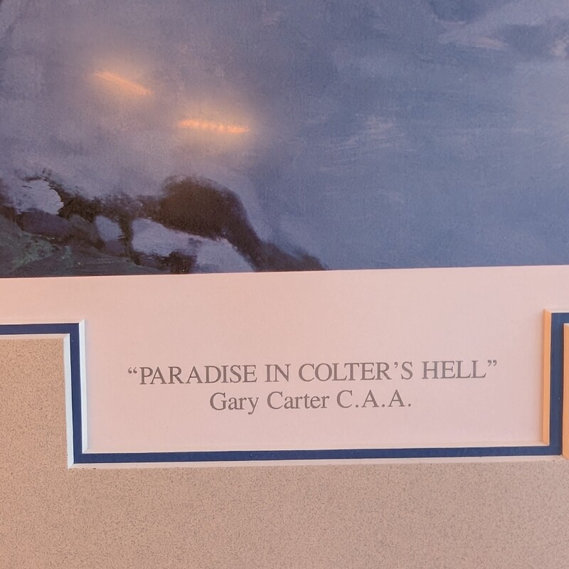 Gary Carter Paradise..., Signed, Numbered<br />
40 x 28