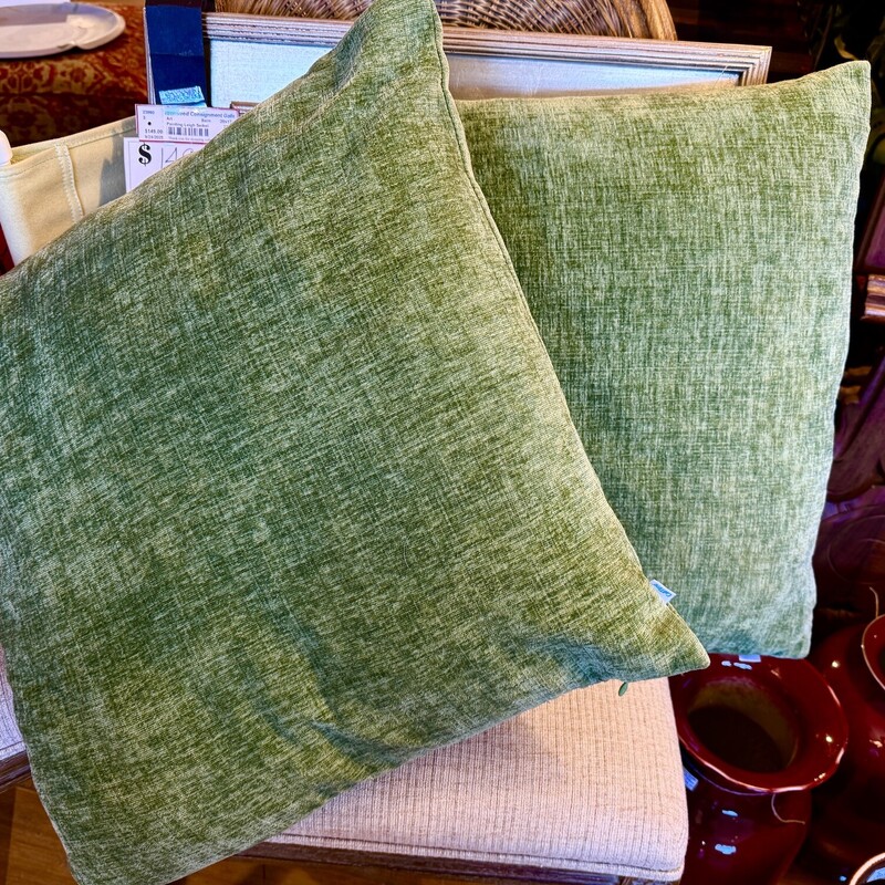 Pillow Brushed Fabric, Green, Size: 20x20`
Two available