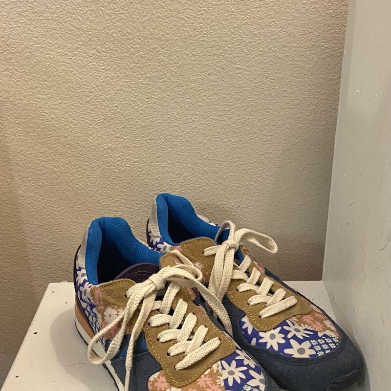 Blu/pnk/t Flrl Sneaker