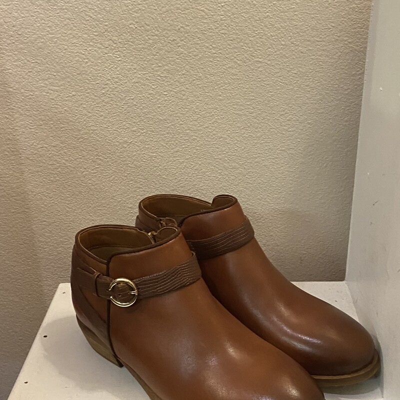 NWOT Brwn Lther Booti