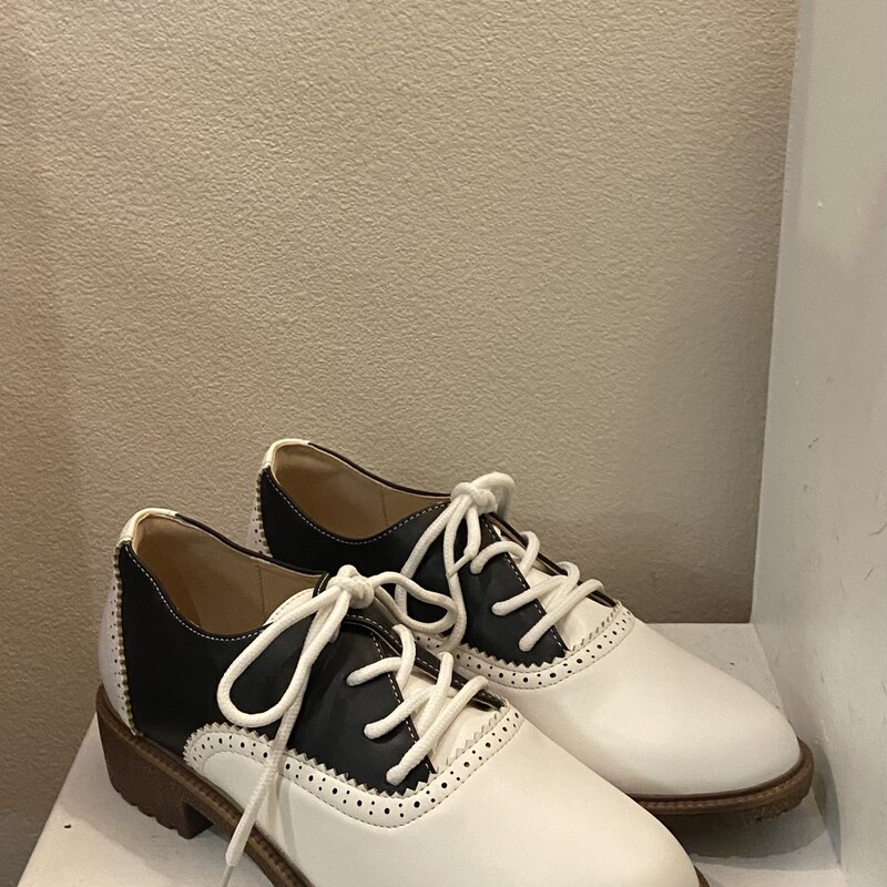 Blk/W Saddle Shoe