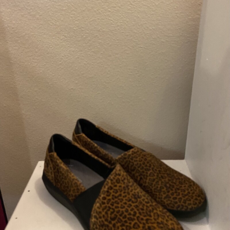 Brw/Blk Leop Fab Slipon