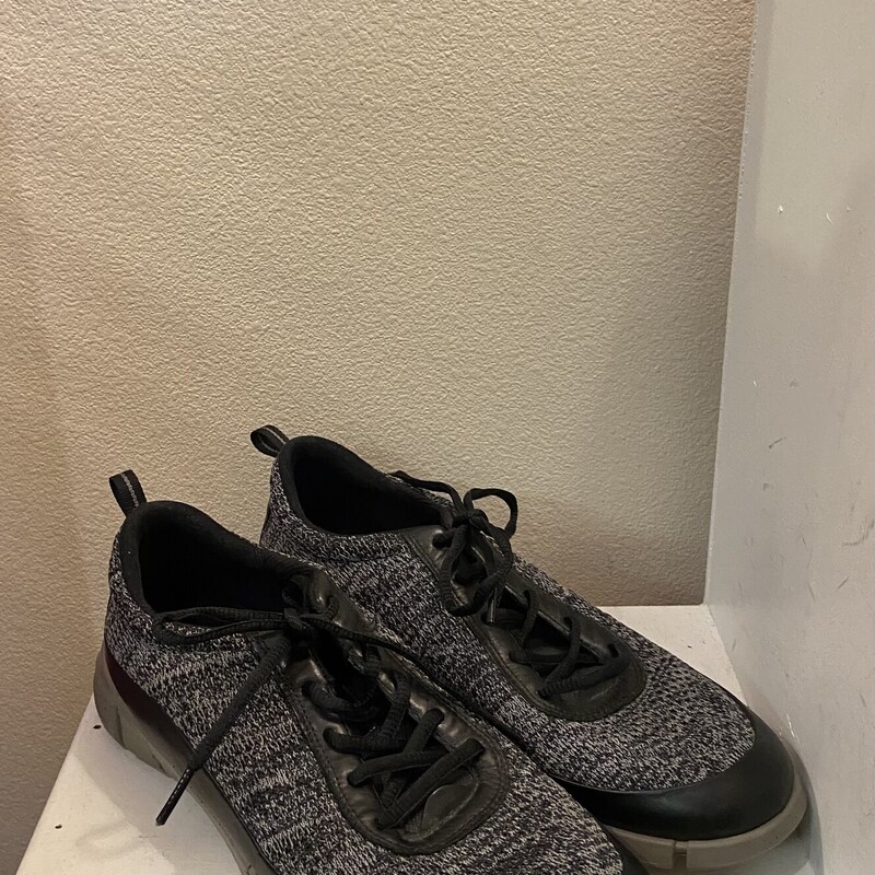 Blk/Gy Fab Lthr Sneak