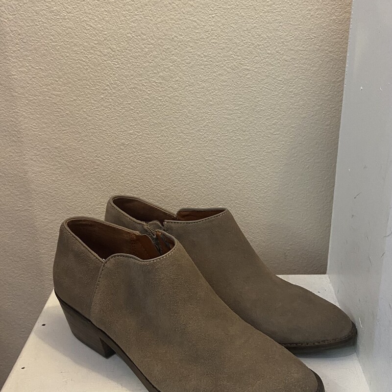 Tan Suede Bootie Shoe