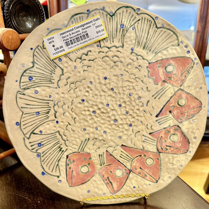 Plate Decorative Fish