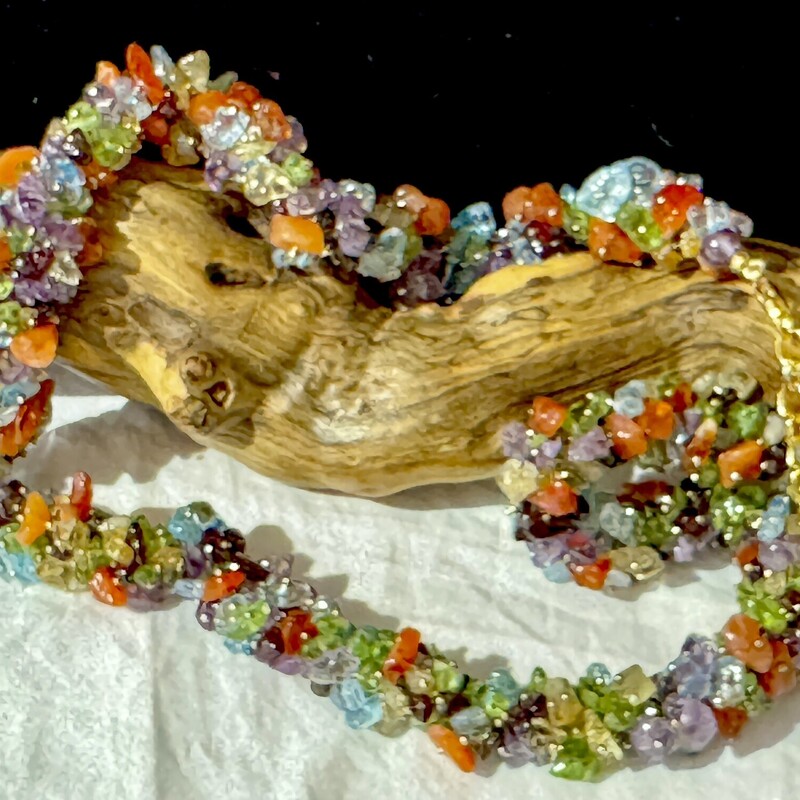 Multi-Gem Chips necklace