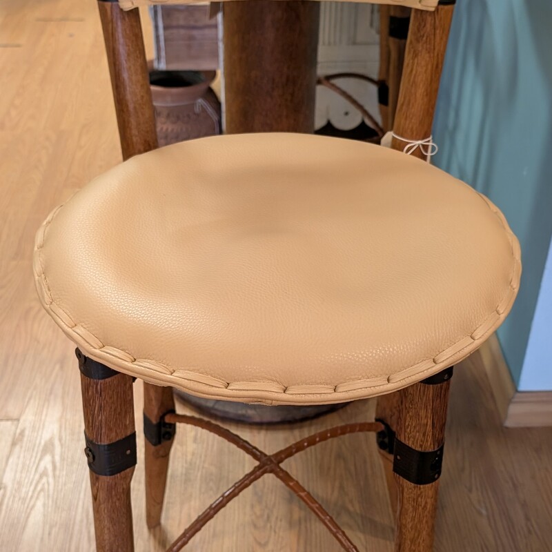 Mauritius Stool SET, Camel, Bar Height<br />
19 x 20 x 44h