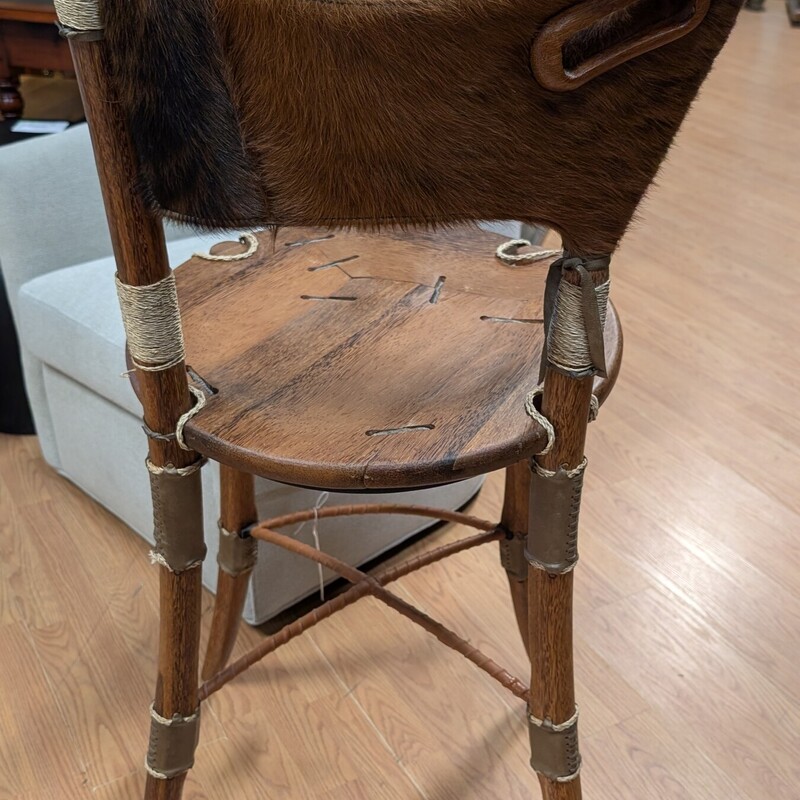 Cook Island Stool Set 2, Brindle, Bar Height<br />
As Is Jute<br />
19 x 19 x 44