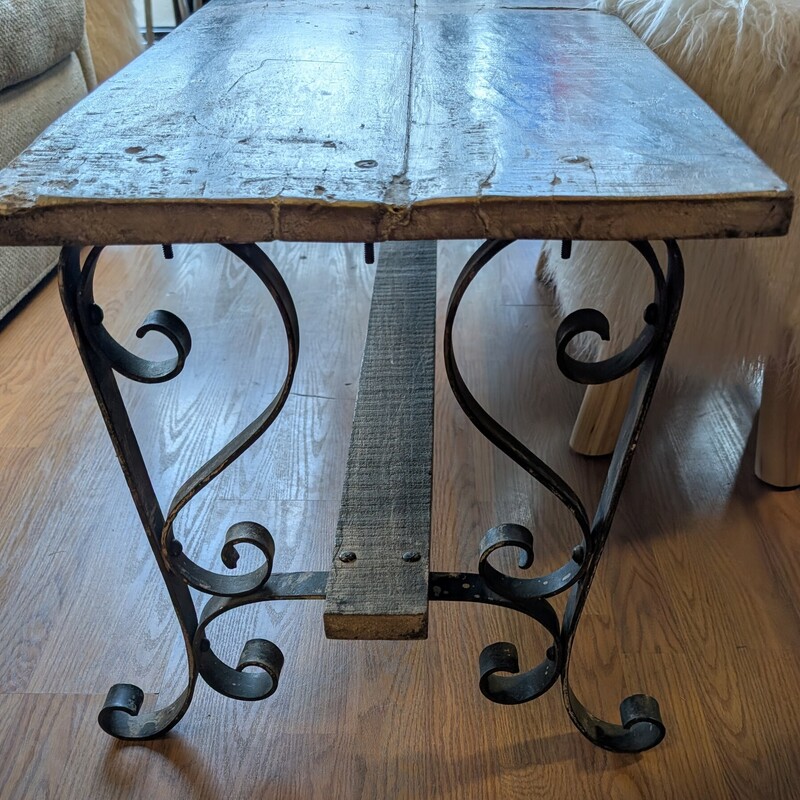 Shabby Chic Wood & Iron, Painted, Antique
66 x 17 x 19h