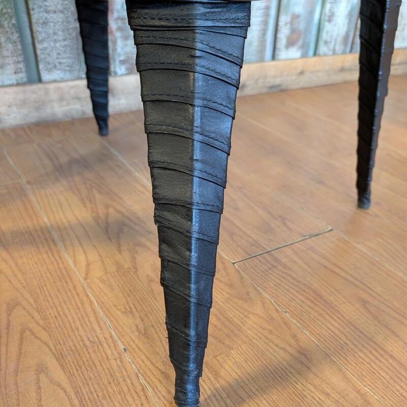 Norse Dining Chair, Fossil Grey, Black Leather Accents<br />
30 x 18 x 34.5h