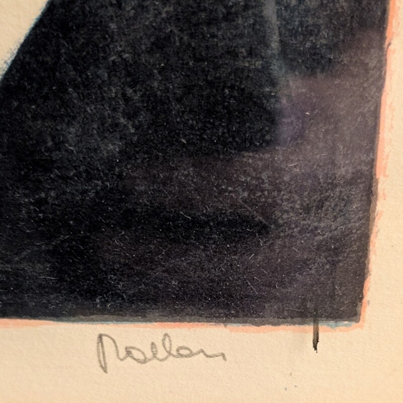 Pensive Woman Signed, Limit Edition, Frame<br />
21 x 28h