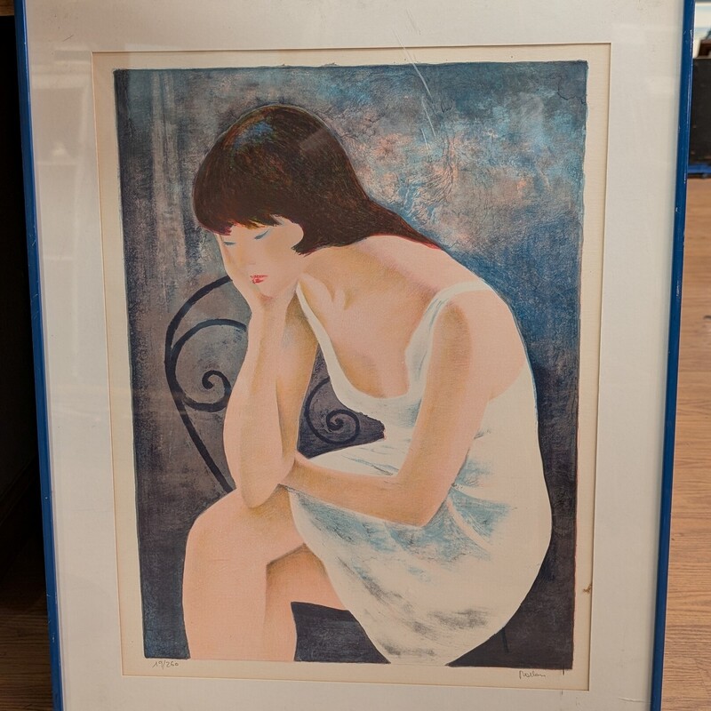 Pensive Woman Signed