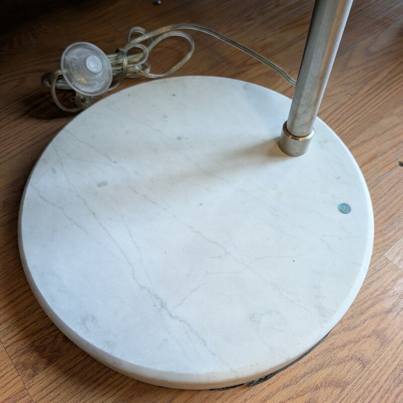 Curved Modern Floor, Chrome, Marble<br />
68w x 72h