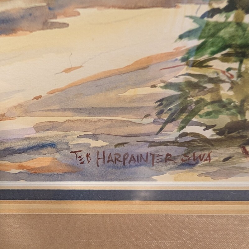 Watercolor Rural Town, Original, Signed
25.5 x 17h