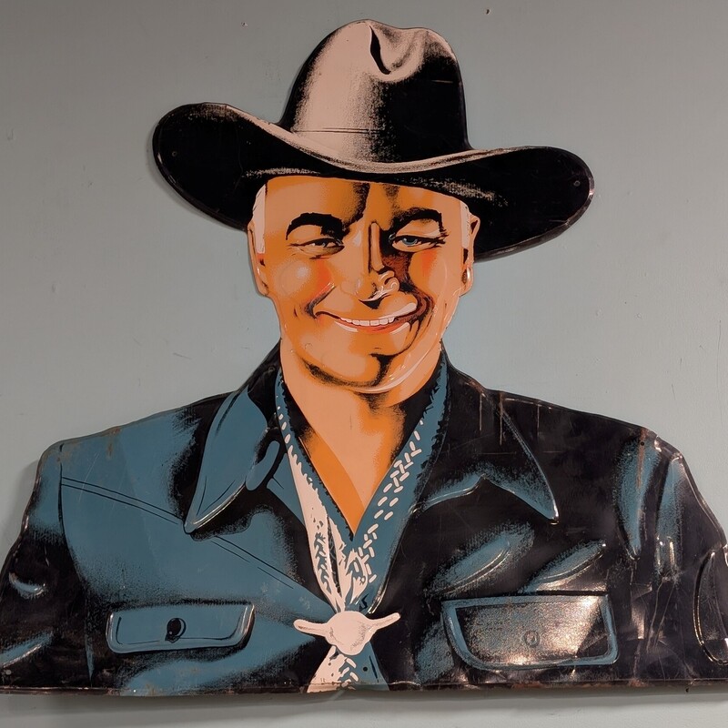 Hopalong Cassidy Tin Sign