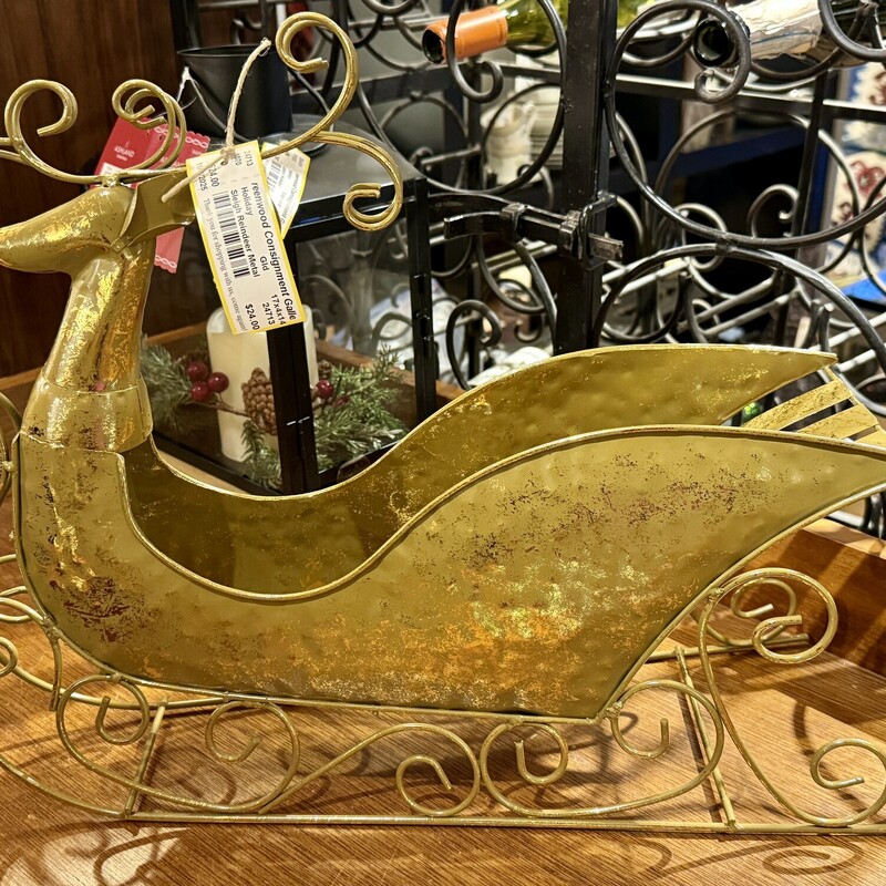 Sleigh Reindeer Metal