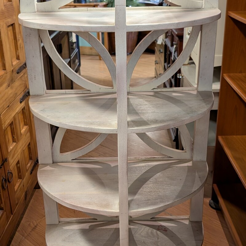 Semi Circular Console, Gray, AS IS
25 x 14 x 60.5h