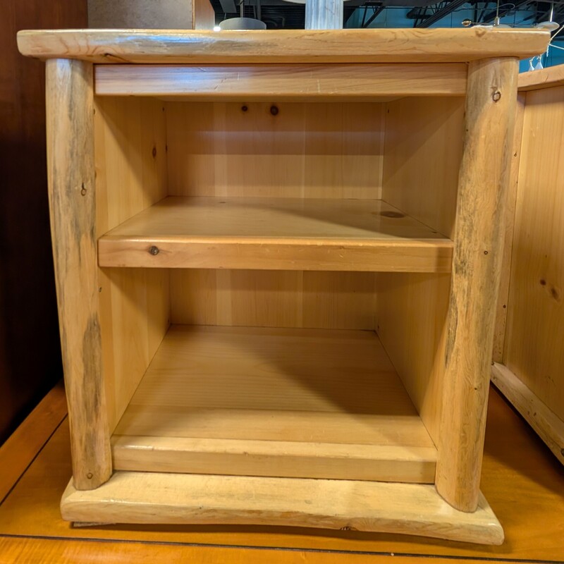 Rustic Pine Side Table