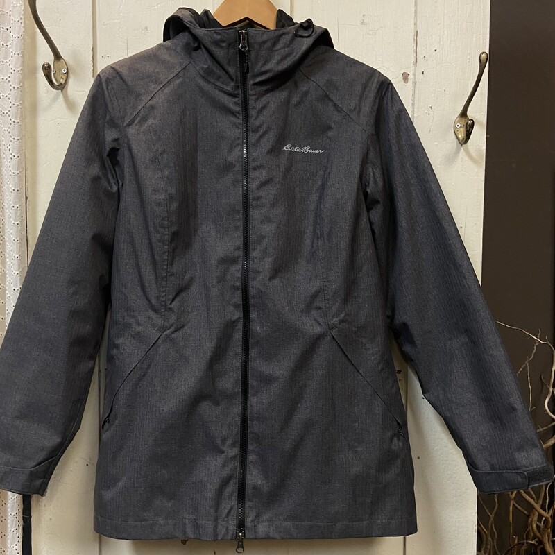 Charc Zip Lined Coat<br />
Charcoal<br />
Size: L R$170