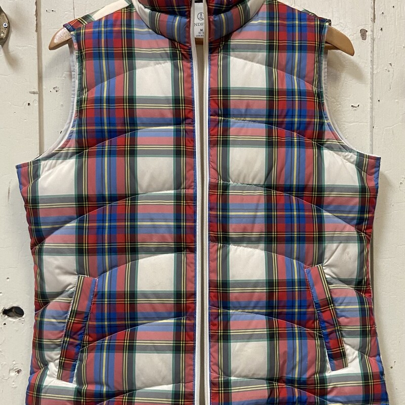 Cr/R/Blu Chck Down Vest<br />
Cr/R/B<br />
Size: 10/12  $90