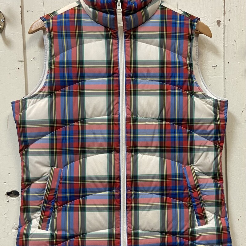Cr/R/Blu Chck Down Vest<br />
Cr/R/B<br />
Size: 10/12  $90